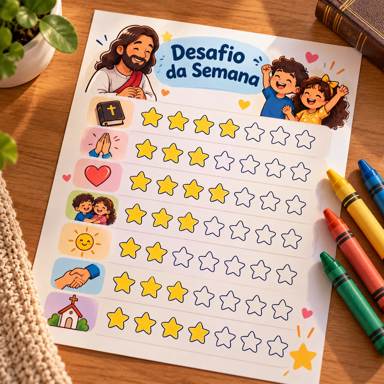 Bônus Quadro de estrelas do Desafio da Semana